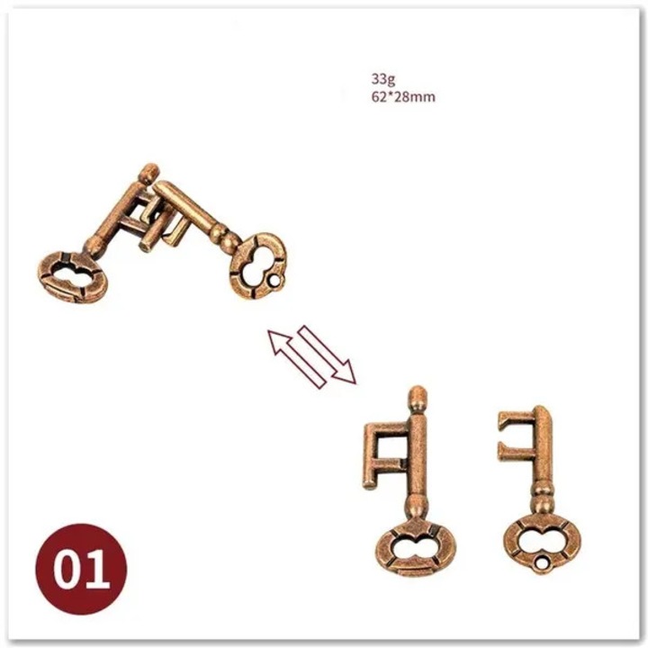 Puzzle 3D metalic, joc de memorie si inteligenta, multicolor, 14+ ani