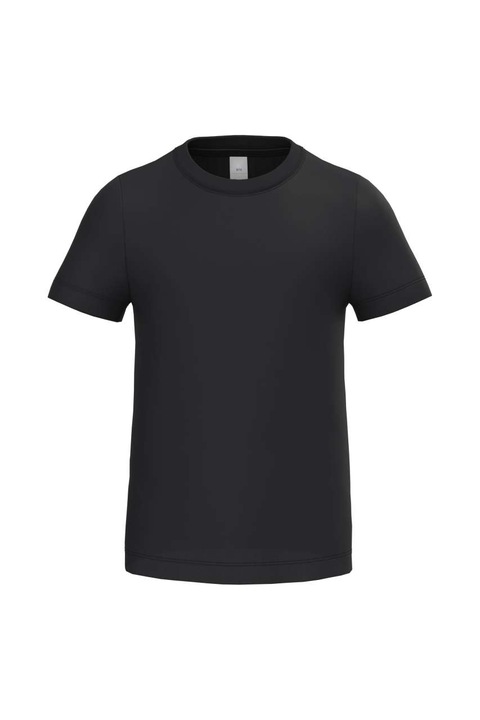 IDeal Basic IB312 gyerek póló, pamut, rövid ujjú, fekete, XS INTL