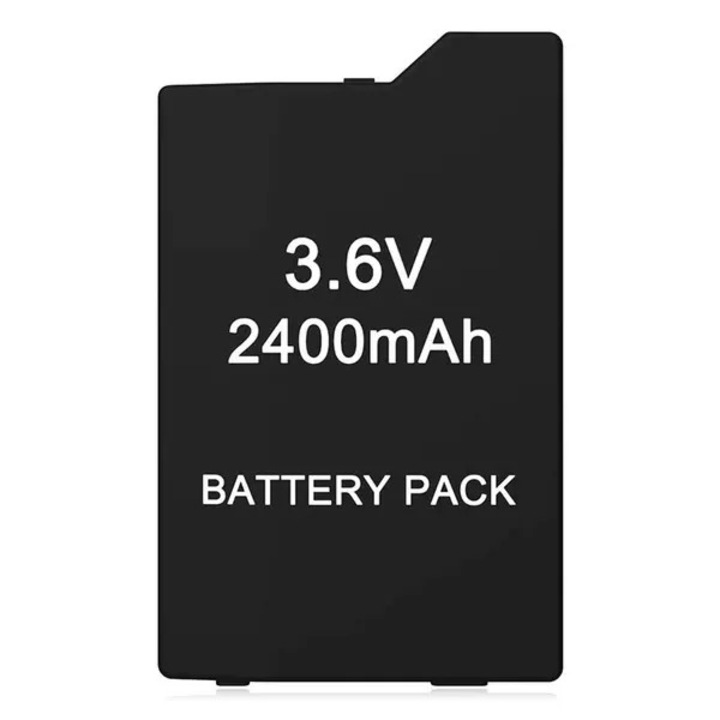 Újratölthető akkumulátor 2400mAh 3.6V PSP 2000 3000-hez 5.7x3.5cm 1 vagy 2 darabos készlet