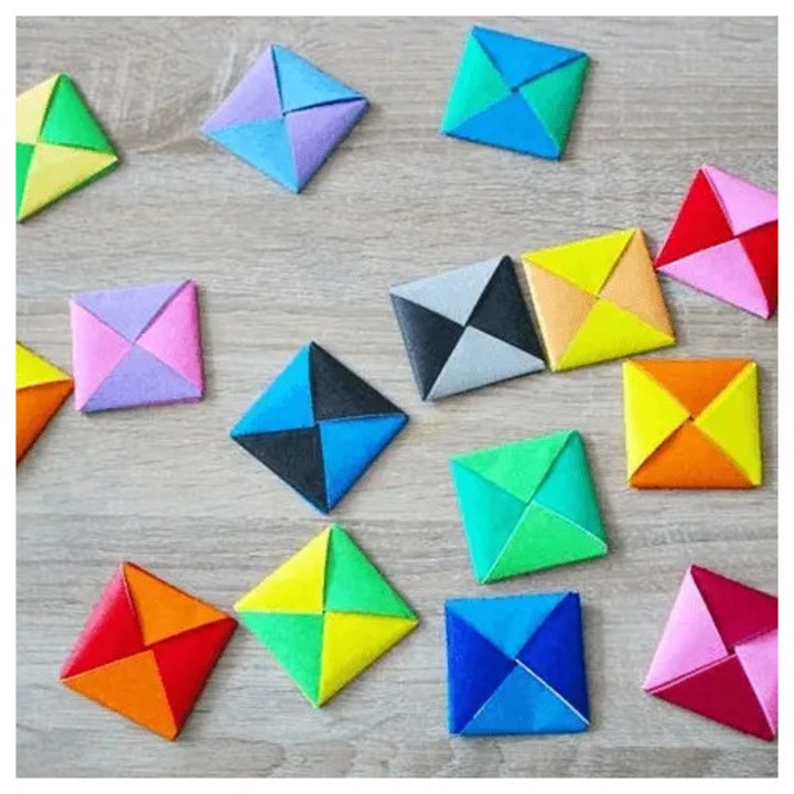 Origami papír, 20x20cm, 20 lap, két egyszínű