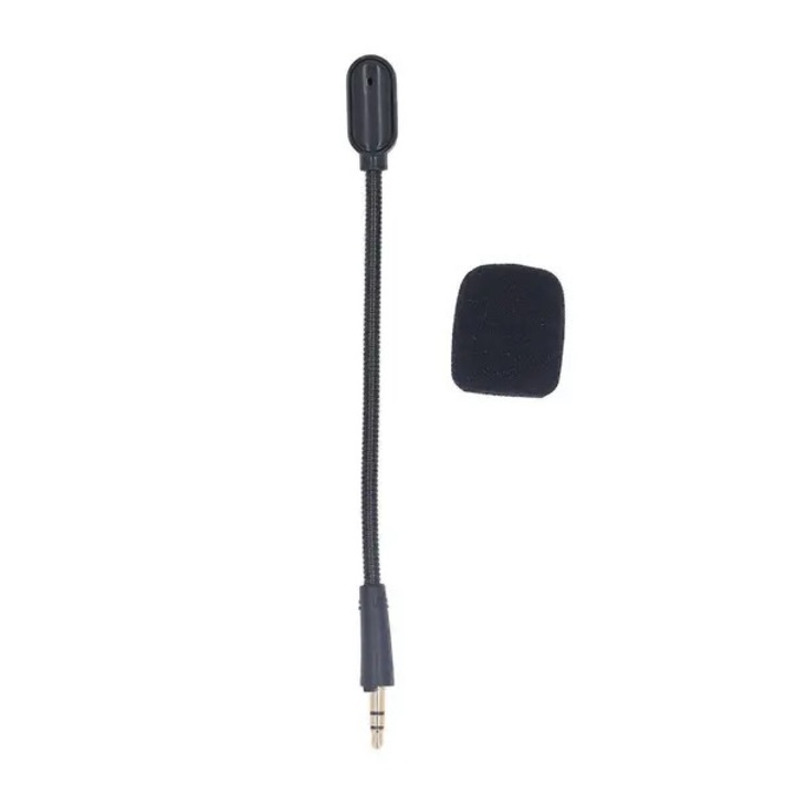 3.5mm aranyozott gaming headset csere mikrofon hajlítható karral és szivacs borítással