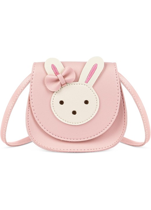 Crossbody táska masnival lányoknak, PU válltáska, mini hercegnő táska lányoknak, gyerekeknek, kisgyermekeknek
