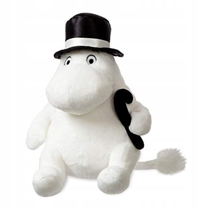 Aurora Mumin plüssjáték Muminpapa fekete-fehér 20cm ülő