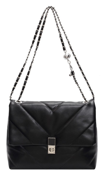Hímzett láncos táska, nőies design, nagy kapacitású crossbody válltáska, irodalmi és elegáns, kis négyzet alakú táska
