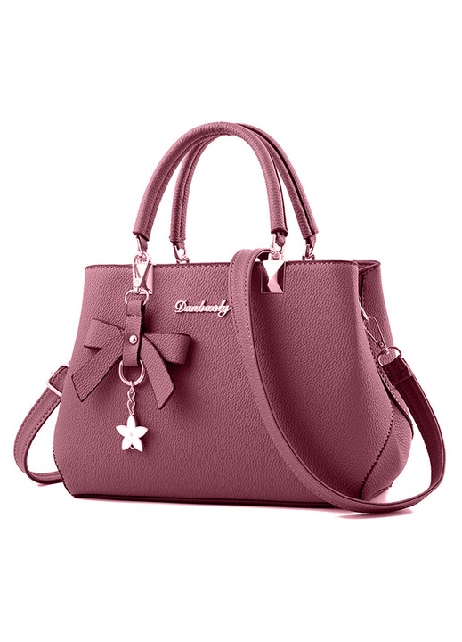Női válltáska, PU bőr kézitáska, elegáns PU válltáska, crossbody táska, ajándék nőknek sok zsebbel és rekesszel (tölgy rózsaszín)