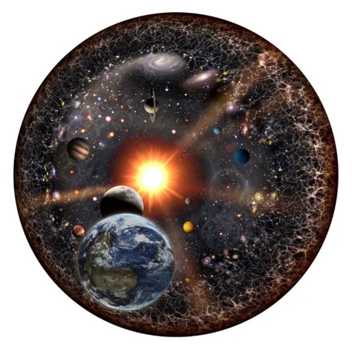 Oktató puzzle 1000 darabos, többszínű, 67.5x67.5cm, IQ és szem-kéz koordináció fejlesztése