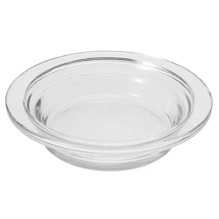 Farfurie sticla transparenta pentru incalzitor ceara 11.5x11.5x2.7cm