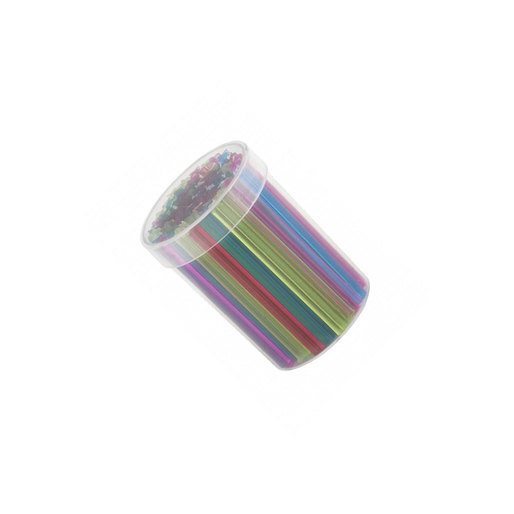 Betisoare scolare din plastic, colorate vibrant, pentru activitati educative si creative, stimuleaza imaginatia si abilitatile motorii fine ale copiilor, ideale pentru gradinite si scoli DACO sku11