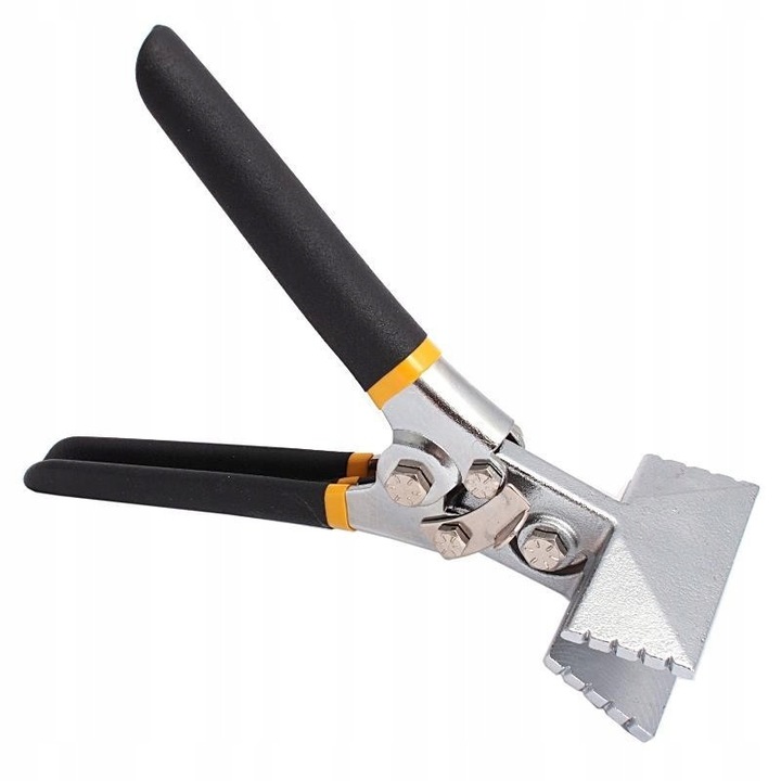 XL-Tools 75mm lemezélhajlító fogó, egyenes, csúszásmentes nyél