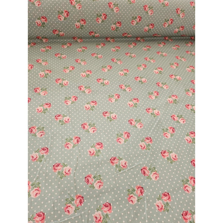 Bumbac Percale cu imprimeu, latime 150 cm Sassa