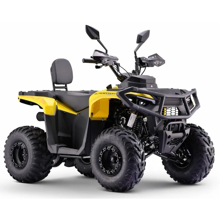 Atv Asix Gladiator 110cc, roti 8 inch, 1+1vit, galben gri