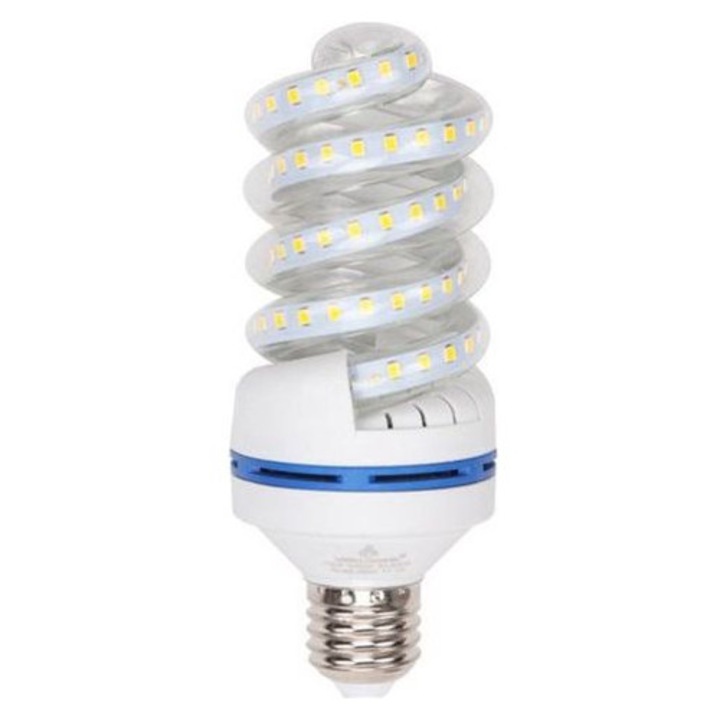 LED Izzó E27 15W spirál, természetes fény, 151x58mm