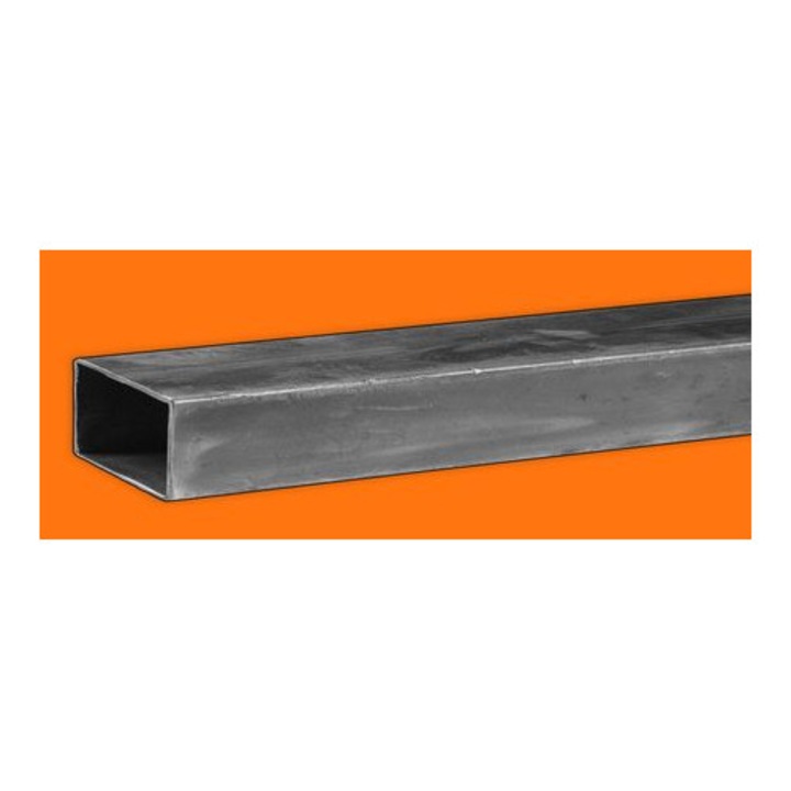 Правоъгълна стоманена тръба 100x50x1000mm, дебелина 3mm, сурова