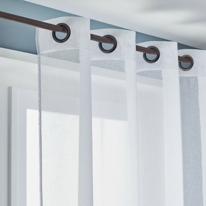 Voilage tamisant Linette alb 145x240cm