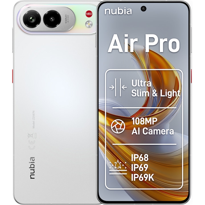 OPPO A6x, 5G Dual SIM, 256GB, 6GB RAM, Baterie 6100mAh, Violet Purple + Incarcator OPPO 10W