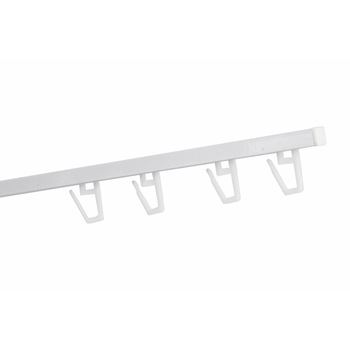 Sina aluminiu 300 cm, alba, 1 canal, accesorii incluse, prindere pe tavan, pentru perdea si draperie, KIT COMPLET Sina aluminiu 300 cm, alba, 1 canal, accesorii incluse, prindere pe tavan, pentru perdea si draperie, KIT COMPLET