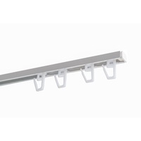 sina aluminiu 300 cm gri 1 canal accesorii incluse prindere pe tavan pentru perdea si draperie kit complet imagen 37_0_
0
