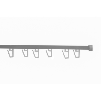 Sina aluminiu 250 cm, gri natur, 1/2 canale, accesorii incluse, prindere pe tavan, pentru perdea si draperie, KIT COMPLET Sina aluminiu 250 cm, gri natur, 1/2 canale, accesorii incluse, prindere pe tavan, pentru perdea si draperie, KIT COMPLET