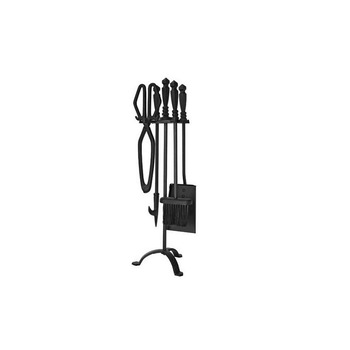 Set stativ cu unelte pentru semineu Strend Pro Homefire FT24B, 4 piese, negru, 60 cm Set stativ cu unelte pentru semineu Strend Pro Homefire FT24B, 4 piese, negru, 60 cm