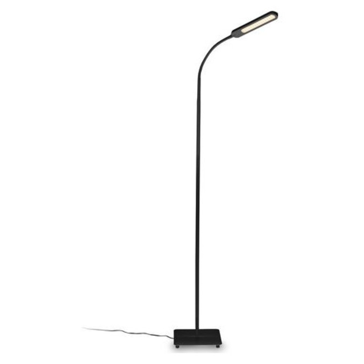 Lampadar LED 6.5W flexibil negru 21x21x135 cm reglabil luminozitate si temperatura culoare