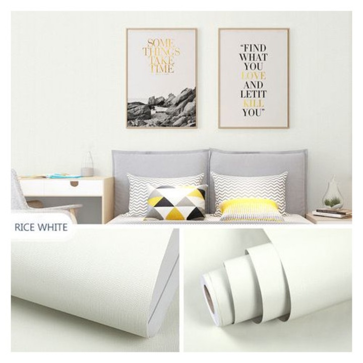 Bézs öntapadós tapéta 45x1000cm PVC vízálló és mosható