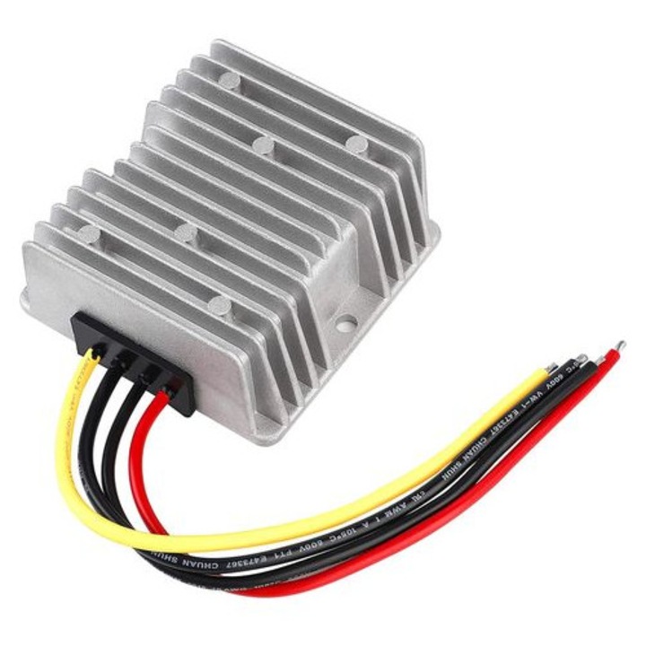 Преобразувател на напрежение 48V към 12V 20A 240W, водоустойчив, алуминиев, компактен