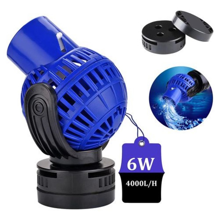 Akváriumi vízpumpa 4000L/H 6W kompakt csendes 9,7x9,1x11,2cm