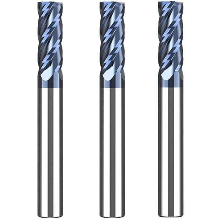 Freze capat carbura 6mm 4 dinti negru 45HRC