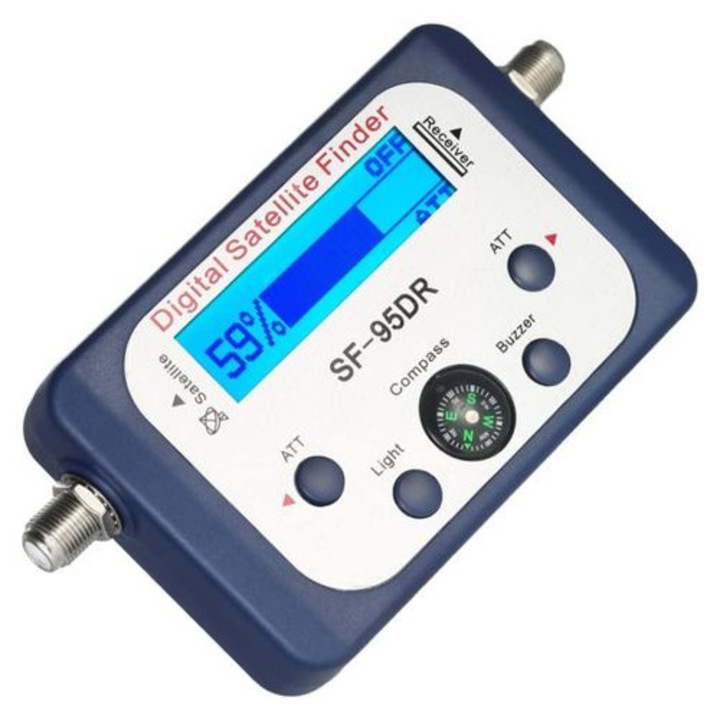 Satfinder digital cu ecran LCD si busola, 95DRMINI