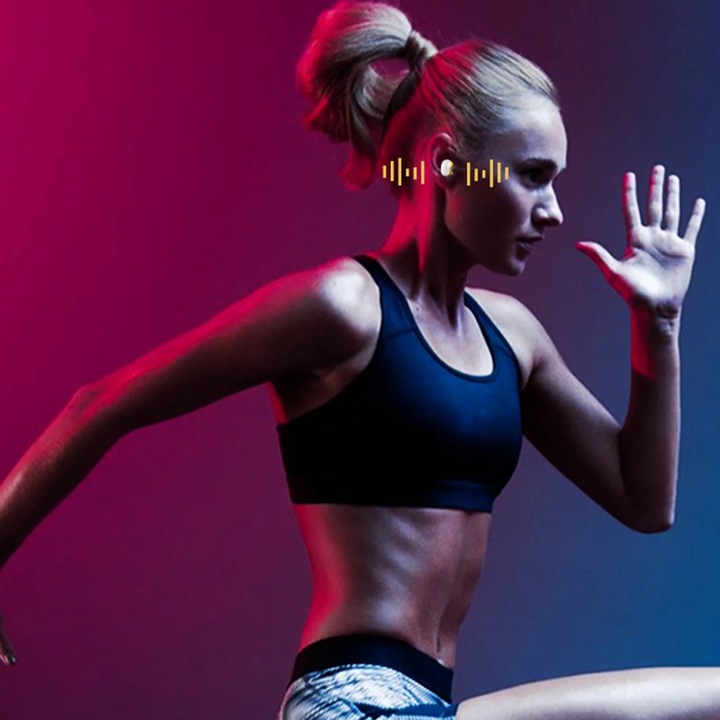 Vezeték nélküli Bluetooth 5.1 fülhallgató, in-ear, fehér, 7x3.5x3cm