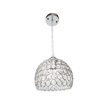 Lustra Julia 6130 argintiu, cristal, schelet inox, inaltime ajustabila 30-80 cm, dulie e27 ceramica, diametru 22cm Lustra Julia 6130 argintiu, cristal, schelet inox, inaltime ajustabila 30-80 cm, dulie e27 ceramica, diametru 22cm