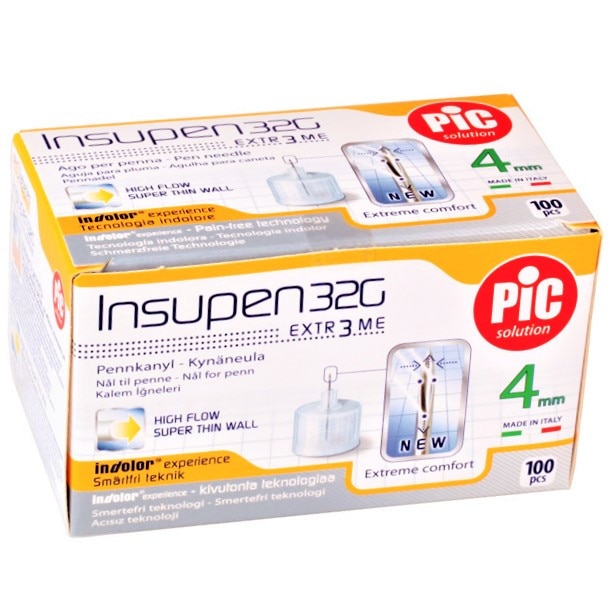 Ace sterile PiC Solution INSUPEN EXTR3ME pentru pen insulina 32G x 4mm