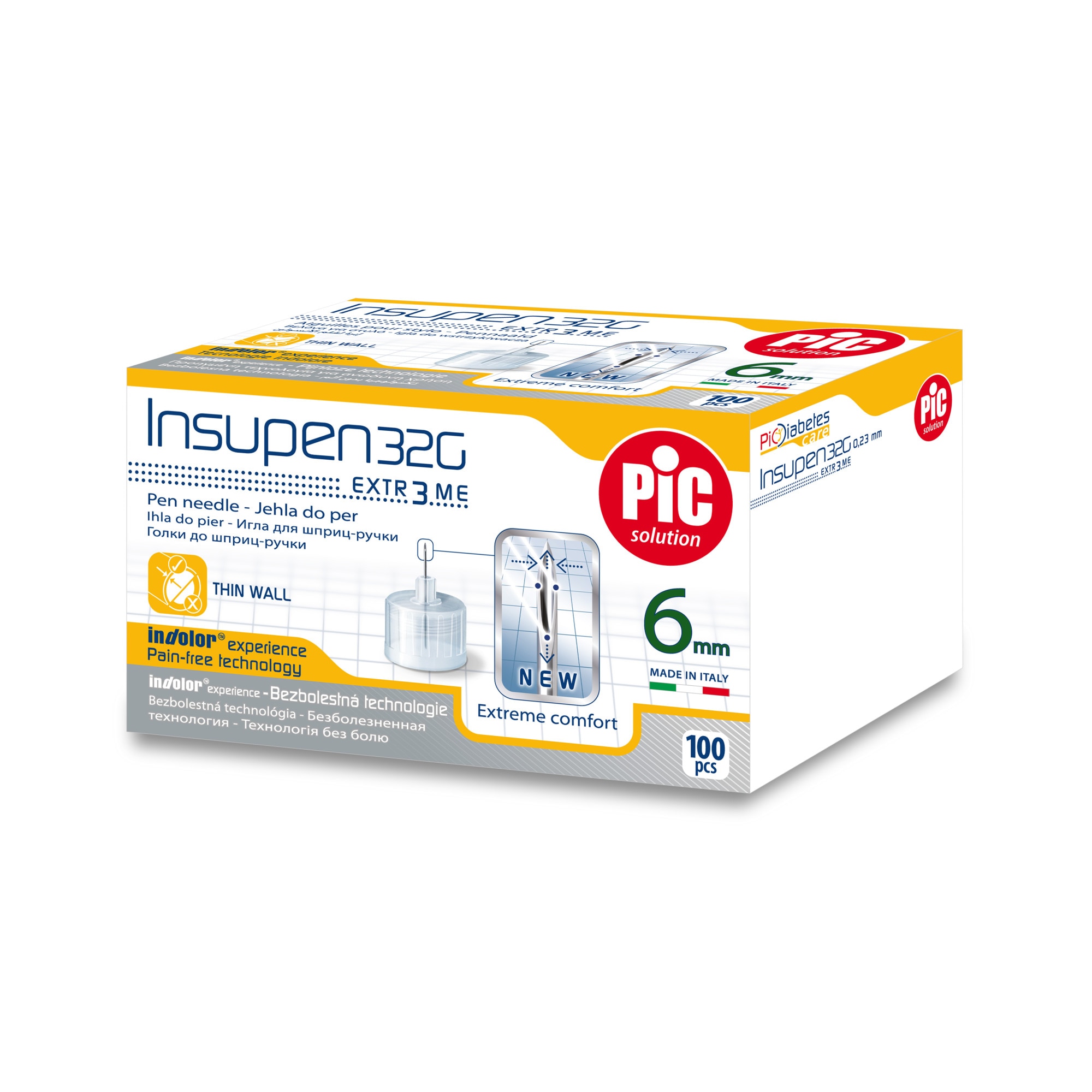 Ace sterile PiC Solution INSUPEN EXTR3ME pentru pen insulina 32G x 6mm