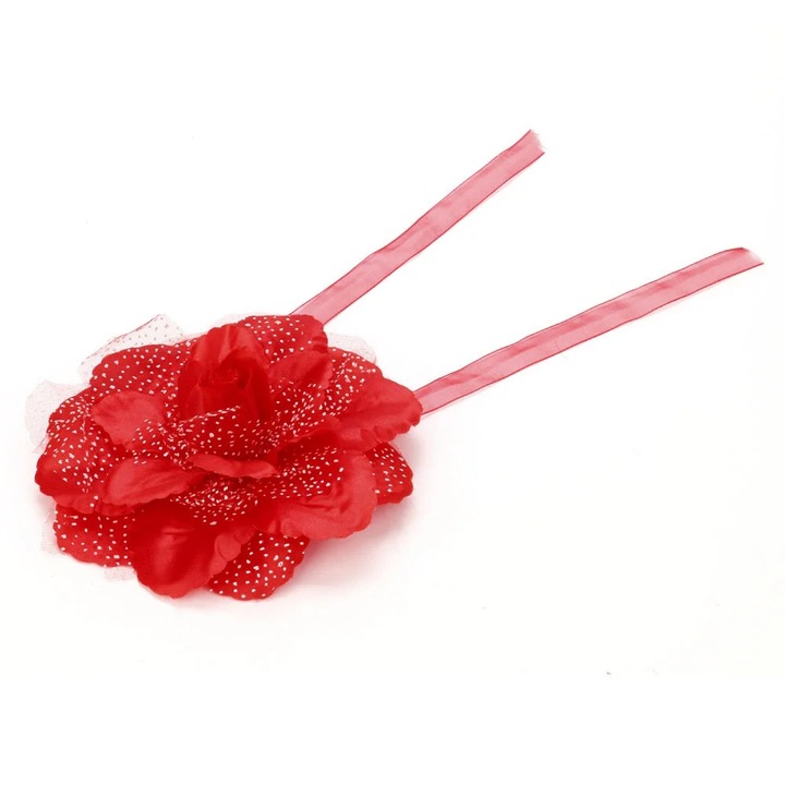 Accesorii perdele YANYXR, floare bujor, alb, 50x17cm