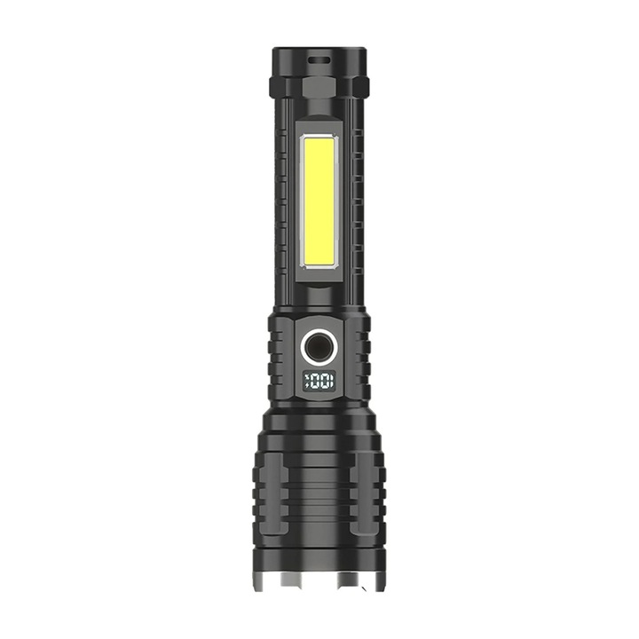 Újratölthető LED lámpa 1000 lumen, fekete, 22x5x6cm