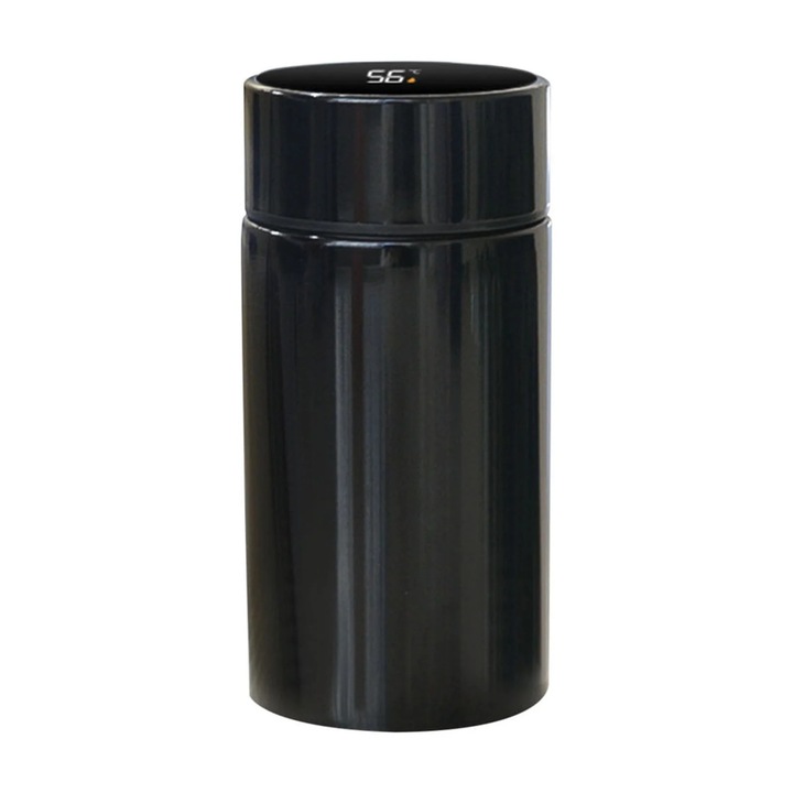 Termosz bögre rozsdamentes acél 200ml, intelligens kijelző, mini, ezüst
