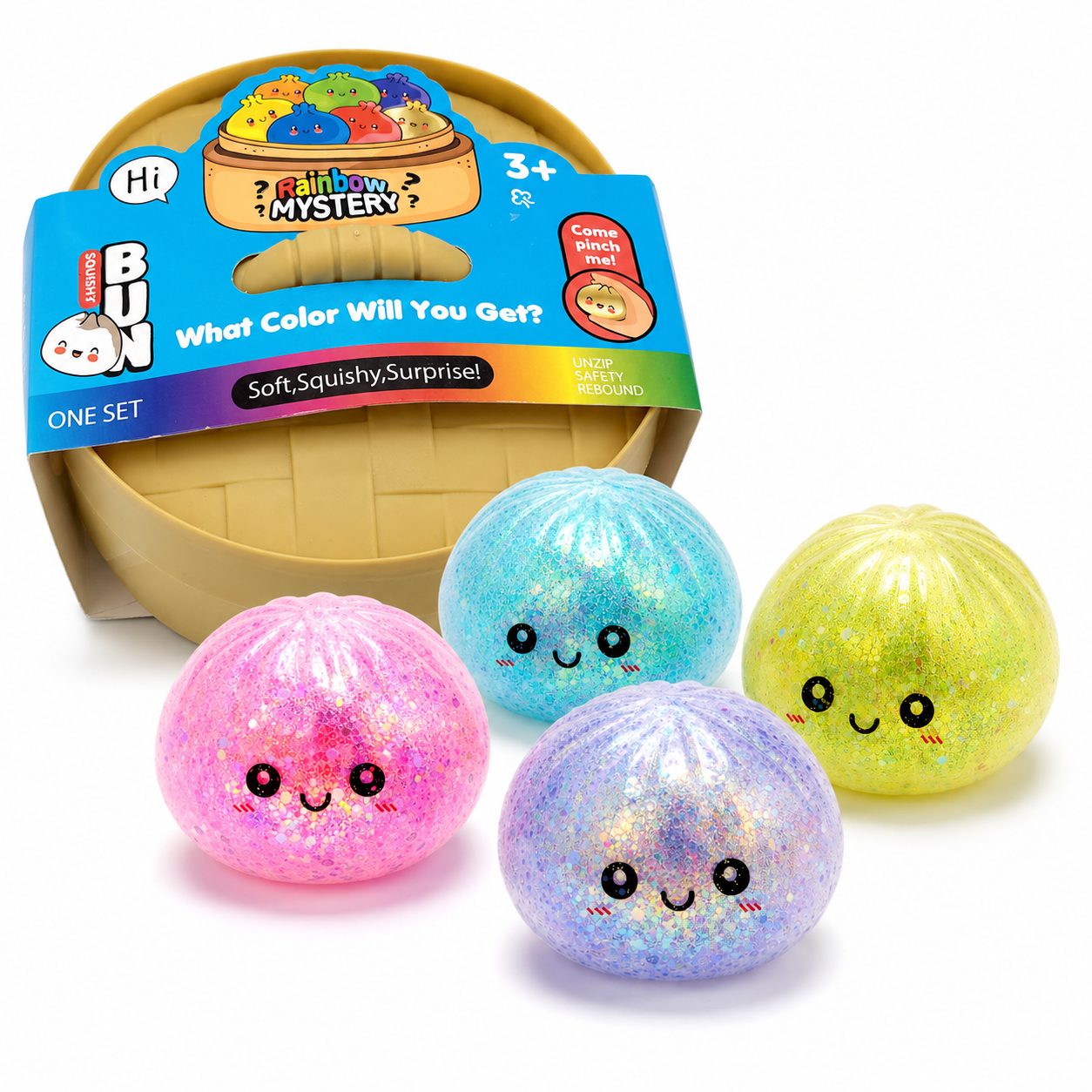 jm squishy 5点セット 新品まとめ売り Jucarie Squishy Dumpling TrioStore®, Jucarie Antistres Slow Rising