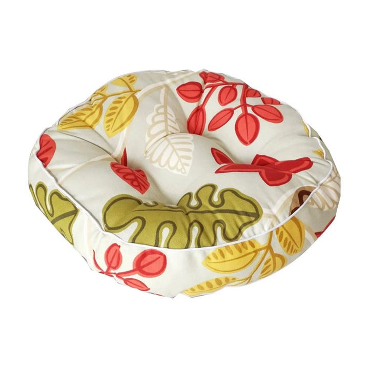 Futon párna, piros, 45x45x5cm, poliészter