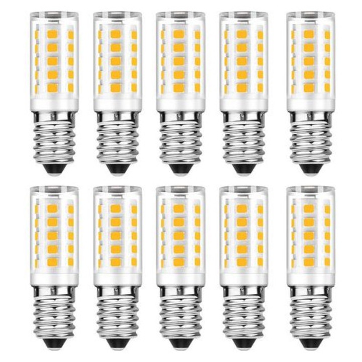 Комплект 10 LED крушки E14 5W 6000K Студено Бяло 500lm 20x20000h