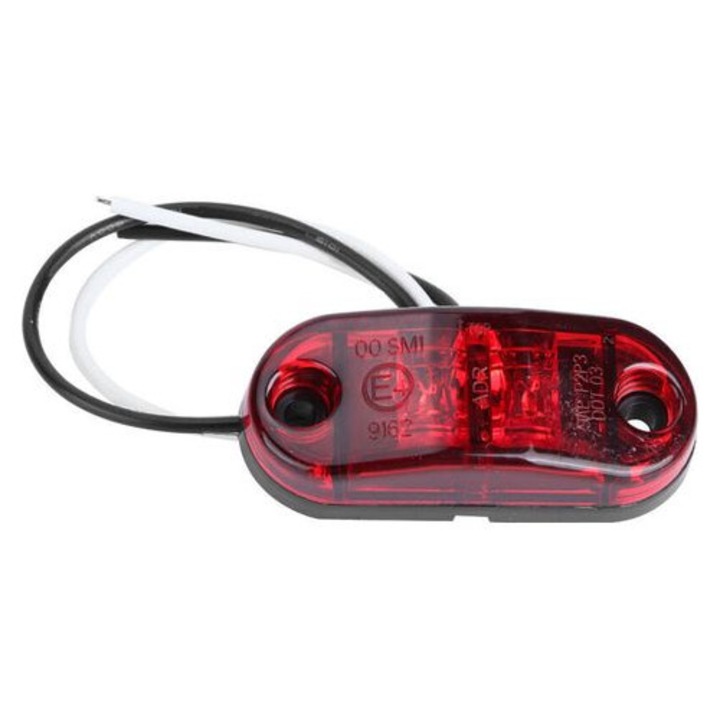 4 db oldalsó LED lámpa készlet, fehér piros sárga, 65x25mm, 12V 24V
