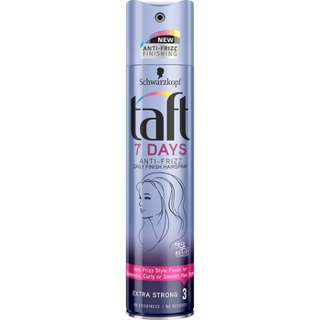 Spray Fixativ Taft 7 Days Anti-frizz, 250 ml Spray Fixativ Taft 7 Days Anti-frizz, 250 ml