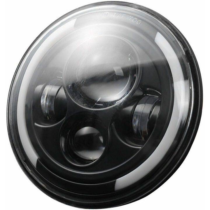 Kerek LED fényszóró 7 hüvelyk 150W 6500K hideg fehér IP67 18x9cm