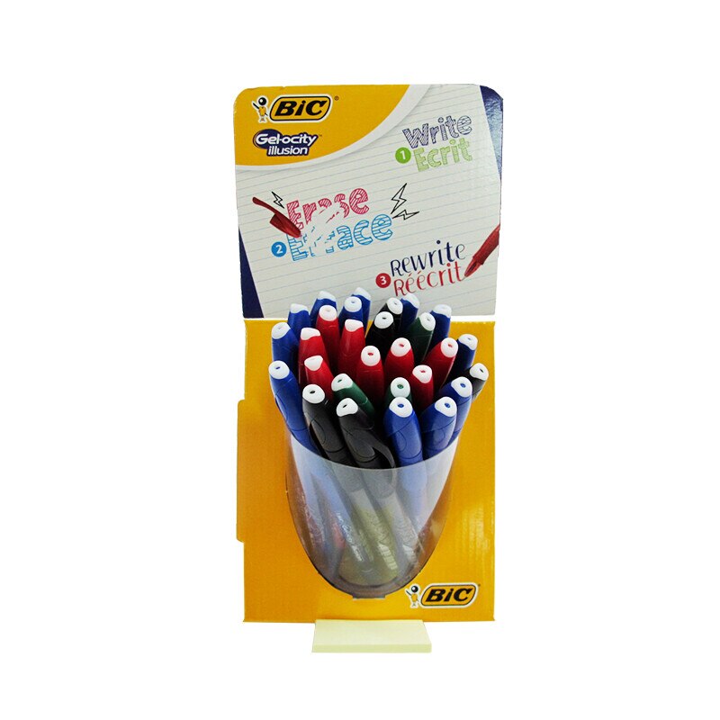 Pix Bic Gel-ocity Illusion asortat 0.7 mm 28 bucati