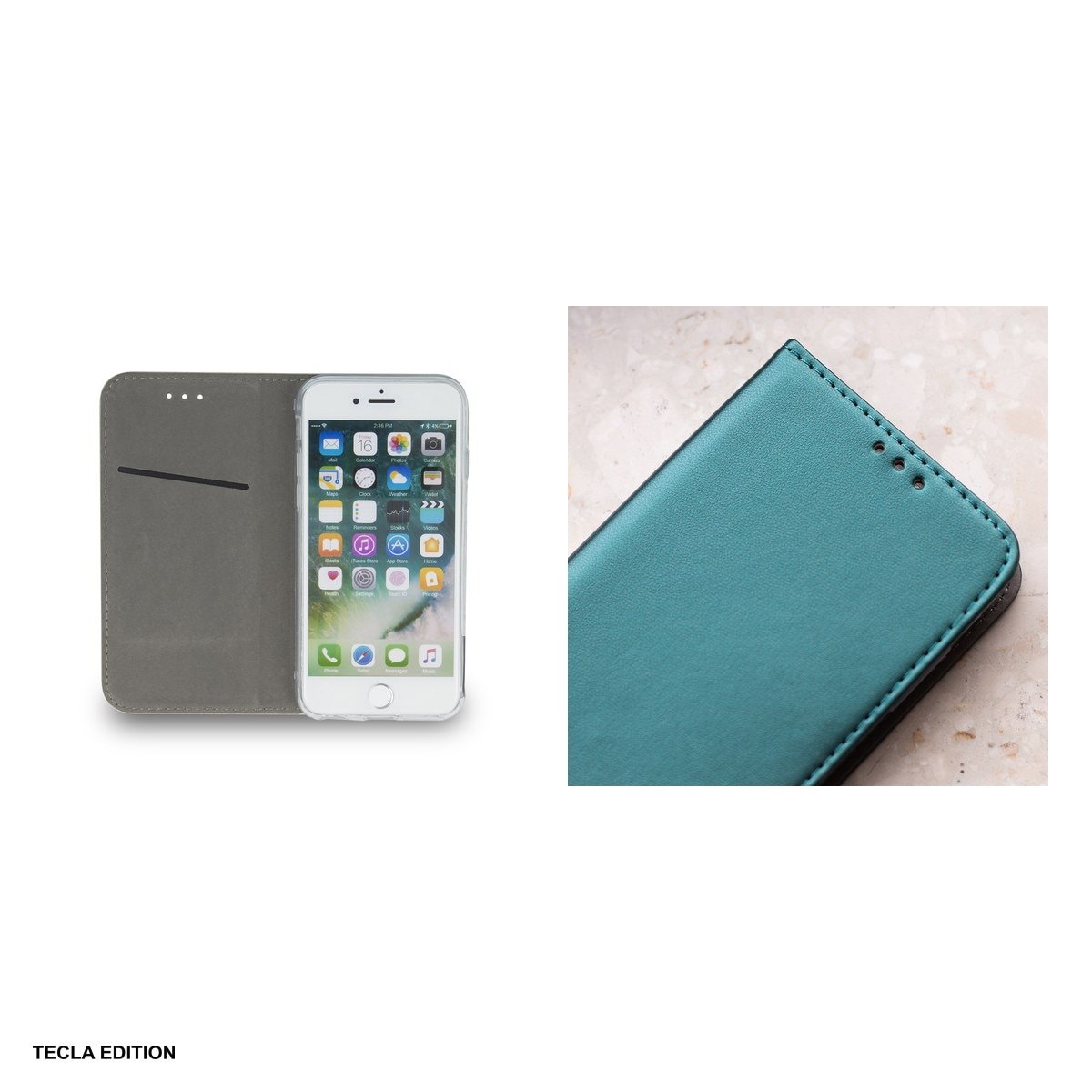 Husa Smart Magnetic pentru Honor 600 Lite, tip carte cu inchidere magnetica, Verde