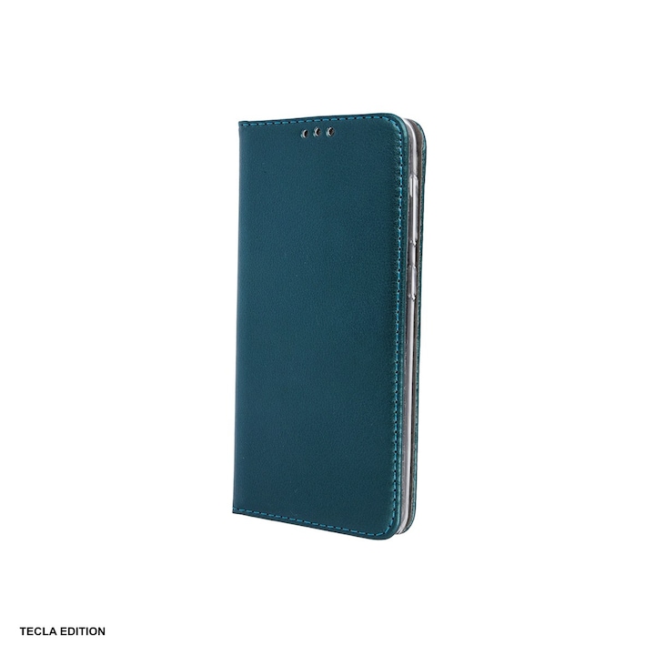 Husa Smart Magnetic pentru Honor 600 Lite, tip carte cu inchidere magnetica, Verde
