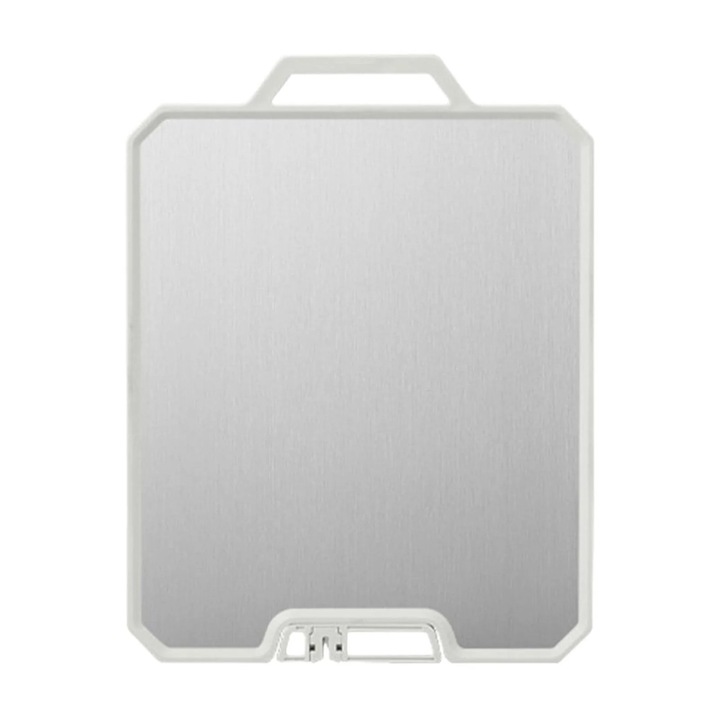 Tocator reversibil crem, inox si plastic, 36x26x1.6cm