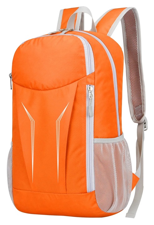 Összecsukható túrahátizsák 16L, nylon, narancssárga, 43x27x14cm