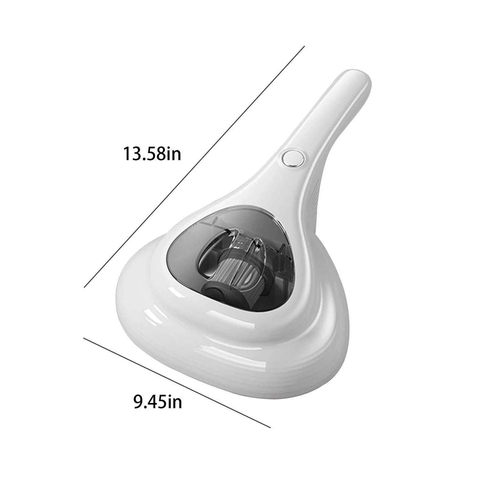 Aspirator pentru pat, agitare 8000/min, filtru lavabil, alb, 34.5x24cm