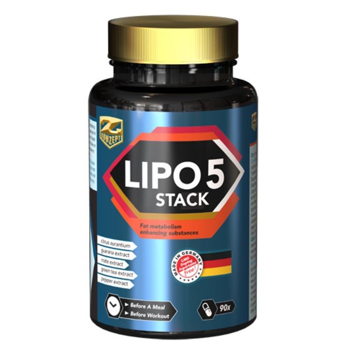Capsule slabit Lipo 5 Stack Z-Konzept 90buc