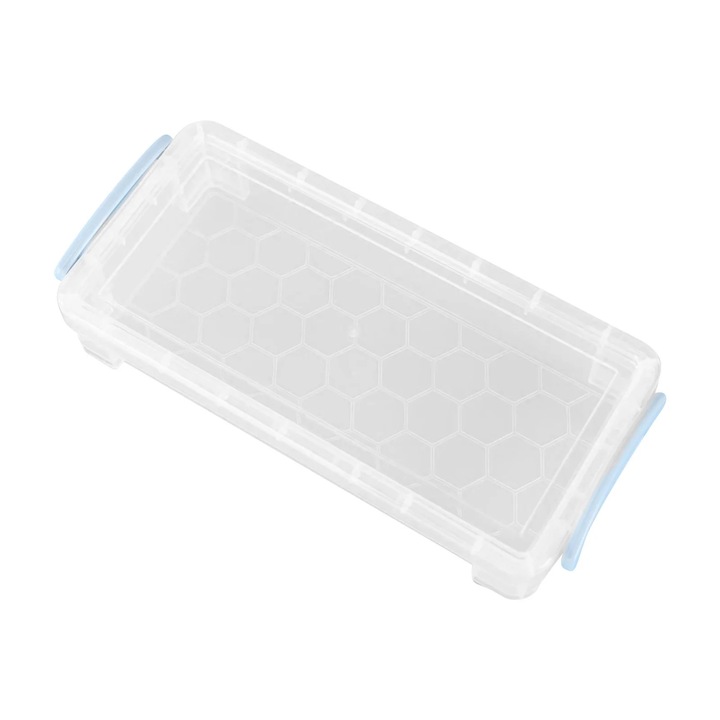 Penar transparent plastic 215x100x40mm capac inchis, compact